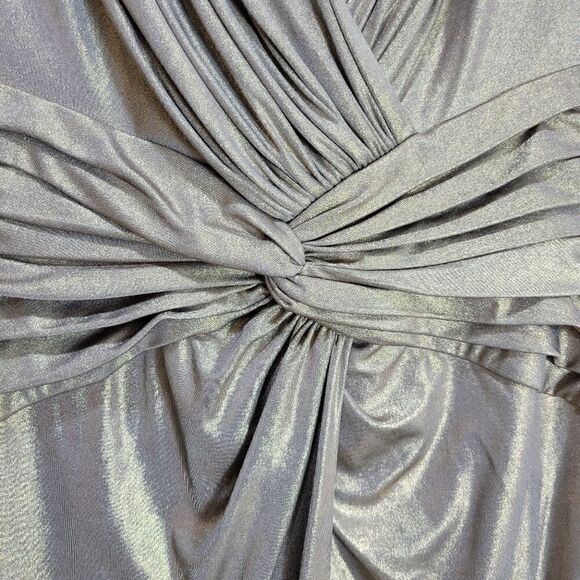 Tadashi Shoji Antique Gold Lamé Gown - Picture 13 of 16